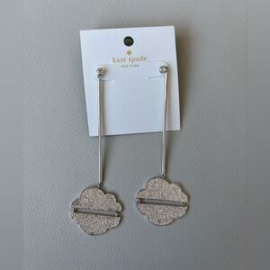 Kate Spade Glittering Silver Cloud Earrings